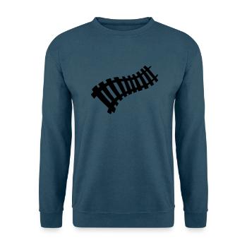 Schiene - Unisex Pullover - Indigoblau - Vorne