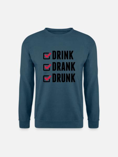 drink_drank_drunk_cc2 - Unisex Pullover - Indigoblau