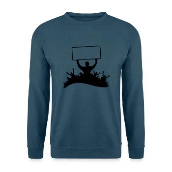 Fans Schild - Unisex Pullover - Indigoblau - Vorne