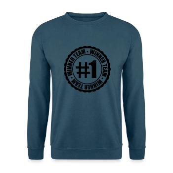 erster 1 winner team freunde rote balken logo coo - Unisex Pullover - Indigoblau - Vorne