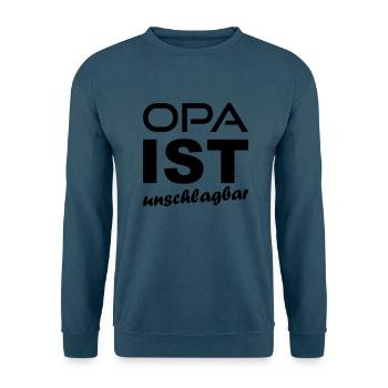 Opa ist unschlagbar - Unisex Pullover - Indigoblau - Vorne