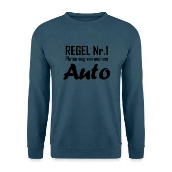Regel Nr 1 auto - Unisex Pullover - Indigoblau - Vorne