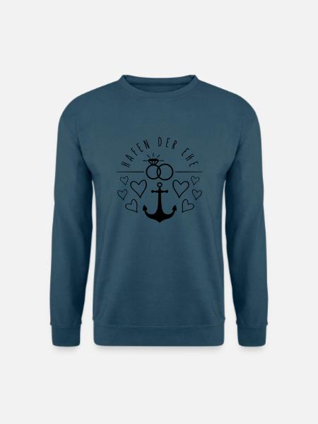 hafen der ehe herzen liebe - Unisex Pullover - Indigoblau