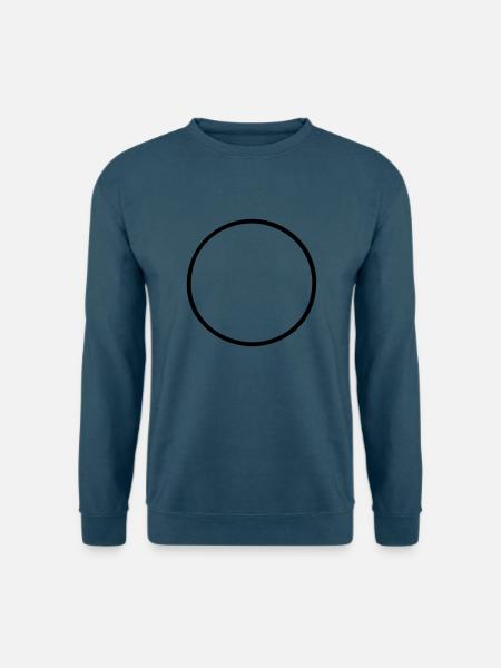 Runder Kreis 1 dünn - Unisex Pullover - Indigoblau