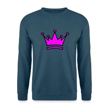 krone - Unisex Pullover - Indigoblau - Vorne