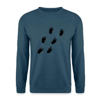 Babyfüße - Unisex Pullover - Indigoblau - Vorne