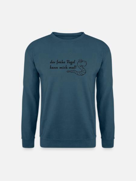 der frühe vogel - Unisex Pullover - Indigoblau