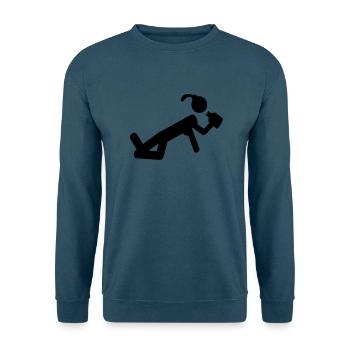 drunken girl - Unisex Pullover - Indigoblau - Vorne