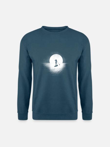 Stand Up Paddling Woman auf SUP Board - Unisex Pullover - Indigoblau
