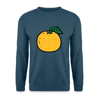orange - Unisex Pullover - Indigoblau - Vorne