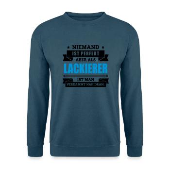 Funshirt Lackierer - Unisex Pullover - Indigoblau - Vorne