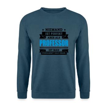 Funshirt Professor - Unisex Pullover - Indigoblau - Vorne