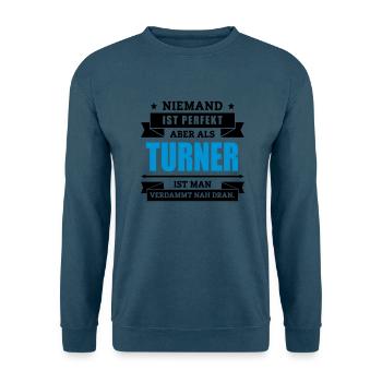 Funshirt Turner - Unisex Pullover - Indigoblau - Vorne