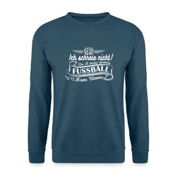 Fußball Mama Stimme - Unisex Pullover - Indigoblau - Vorne