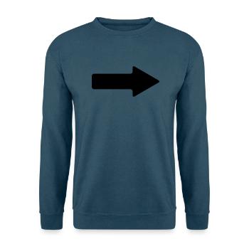 pfeil - Unisex Pullover - Indigoblau - Vorne