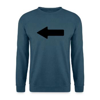 pfeil - Unisex Pullover - Indigoblau - Vorne