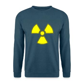 Atomzeichen gelb - Unisex Pullover - Indigoblau - Vorne