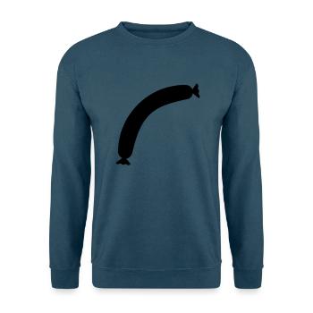 Wurst - Grillen - Unisex Pullover - Indigoblau - Vorne