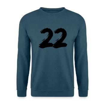 Brushed 22 - Unisex Pullover - Indigoblau - Vorne