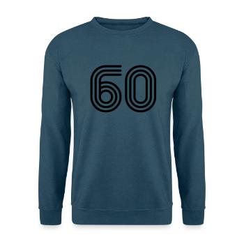 60 sechzig sixty - Unisex Pullover - Indigoblau - Vorne