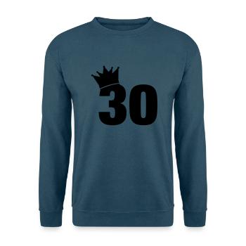 30_krone_f1 - Unisex Pullover - Indigoblau - Vorne