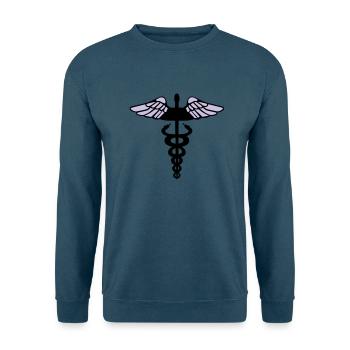 Caduceus - Unisex Pullover - Indigoblau - Vorne