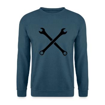 Schraubenschlüssel - Unisex Pullover - Indigoblau - Vorne