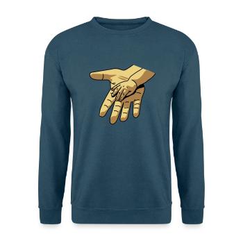 hand_in_hand - Unisex Pullover - Indigoblau - Vorne