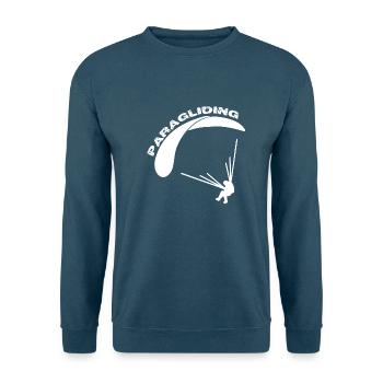 Paragliding Extremsport Paraglider - Unisex Pullover - Indigoblau - Vorne