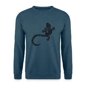 Ethno Gekko - Unisex Pullover - Indigoblau - Vorne
