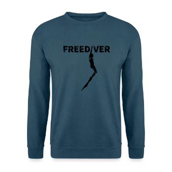 Apnoe-Taucher taucht auf - Unisex Pullover - Indigoblau - Vorne