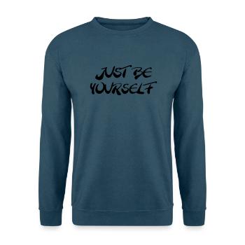 Just be yourself - Unisex Pullover - Indigoblau - Vorne