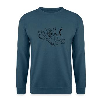böse teufel dämon hölle teufelchen satan krabbeln - Unisex Pullover - Indigoblau - Vorne