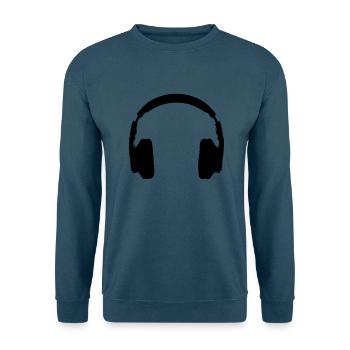 headphones - Unisex Pullover - Indigoblau - Vorne