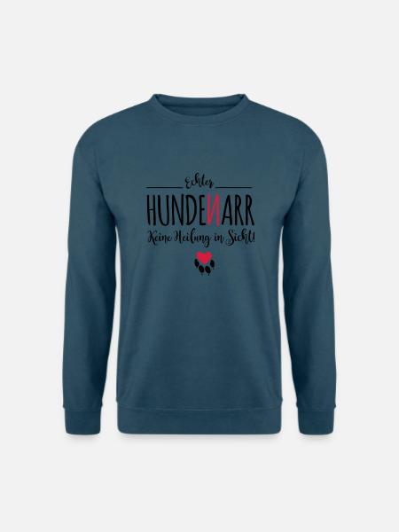 Hunde-Narr - Unisex Pullover - Indigoblau