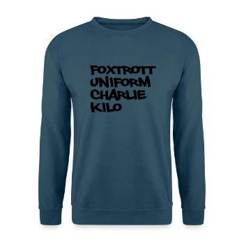 fuck Geschenk - Unisex Pullover - Indigoblau - Vorne
