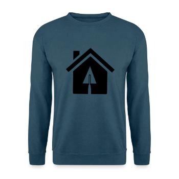 Haus - Unisex Pullover - Indigoblau - Vorne