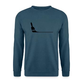 Pinsel - Unisex Pullover - Indigoblau - Vorne