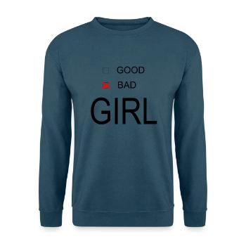 Bad Girl - Unisex Pullover - Indigoblau - Vorne