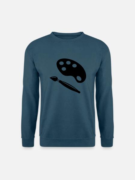 Painting Set - Unisex Pullover - Indigoblau