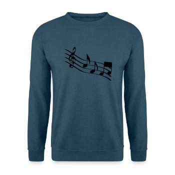 musiknoten - Unisex Pullover - Indigoblau - Vorne