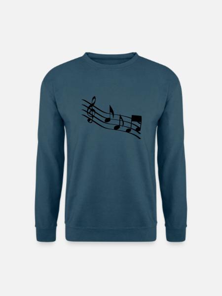 musiknoten - Unisex Pullover - Indigoblau