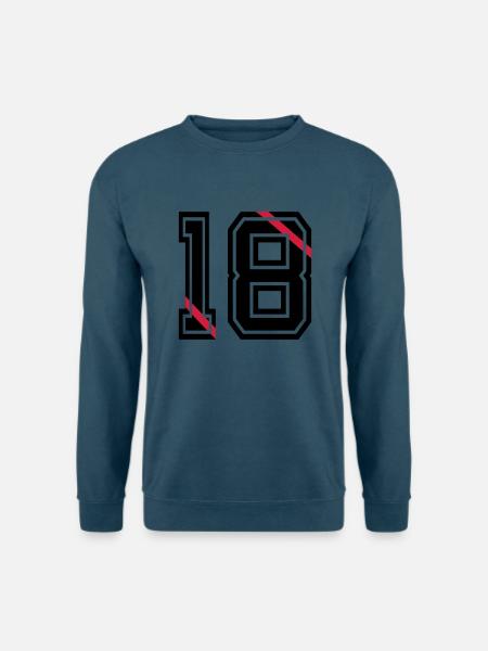 18 - Unisex Pullover - Indigoblau