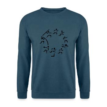 Zehnkampf - Unisex Pullover - Indigoblau - Vorne