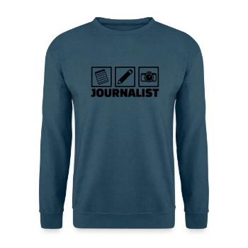 Journalist - Unisex Pullover - Indigoblau - Vorne