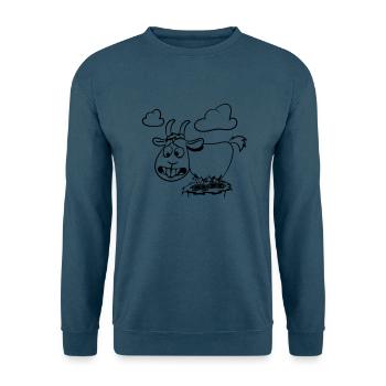 Ziege klettern berg - Unisex Pullover - Indigoblau - Vorne