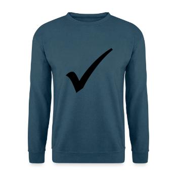 haken - Unisex Pullover - Indigoblau - Vorne
