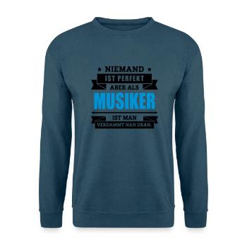 Funshirt Musiker - Unisex Pullover - Indigoblau - Vorne