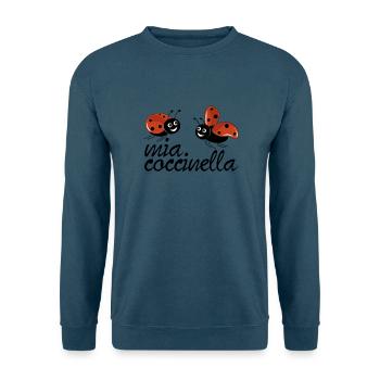 Marienkäfer mit meinem Text Marienkäfer - Unisex Pullover - Indigoblau - Vorne