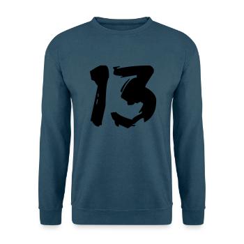 Brushed 13 - Unisex Pullover - Indigoblau - Vorne